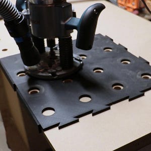 Modular MFT Router Jig – Fast 96mm Hole Drilling System – Includes Aluminum Guide Bushing