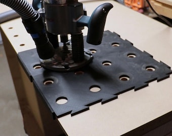 Modular MFT Router Jig – Fast 96mm Hole Drilling System – Includes Aluminum Guide Bushing