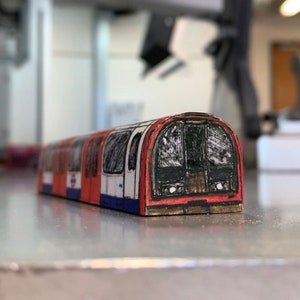 London Underground Hand-made Wooden Model (central Line). - Etsy