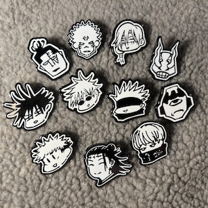 JJK Brooch Pins - Anime Figure Satoru Enamel Pins - Funny Gifts  for Anime Lovers (D): Clothing, Shoes & Jewelry