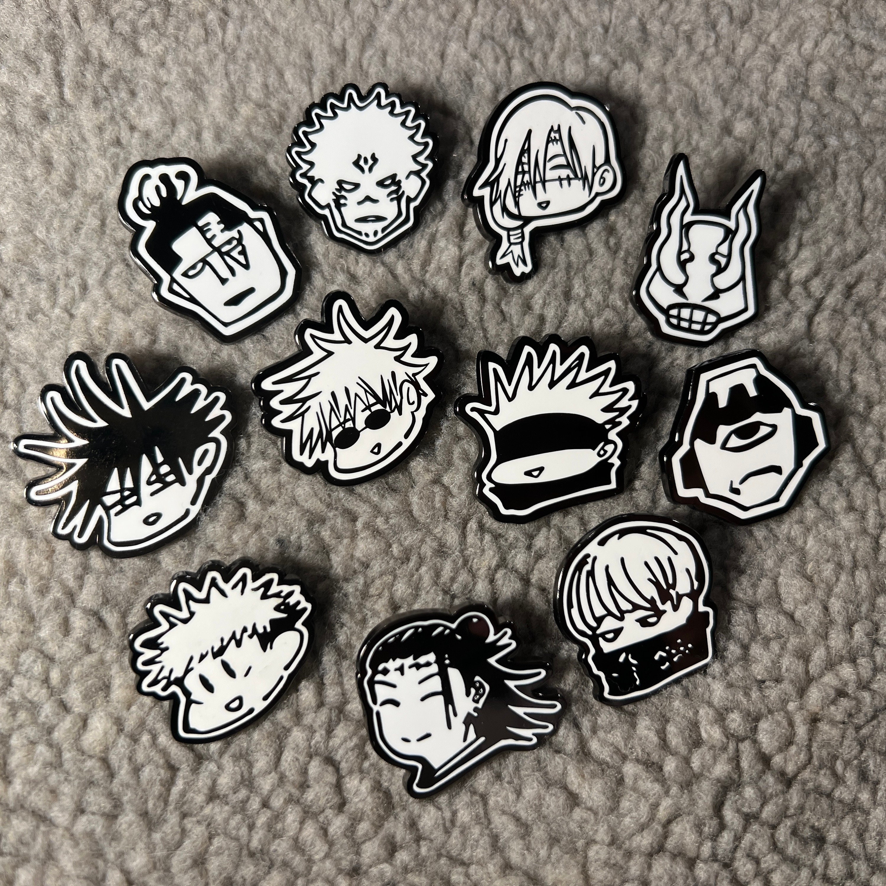 SET OF 5 Jujutsu High School Cosplay Buttons 