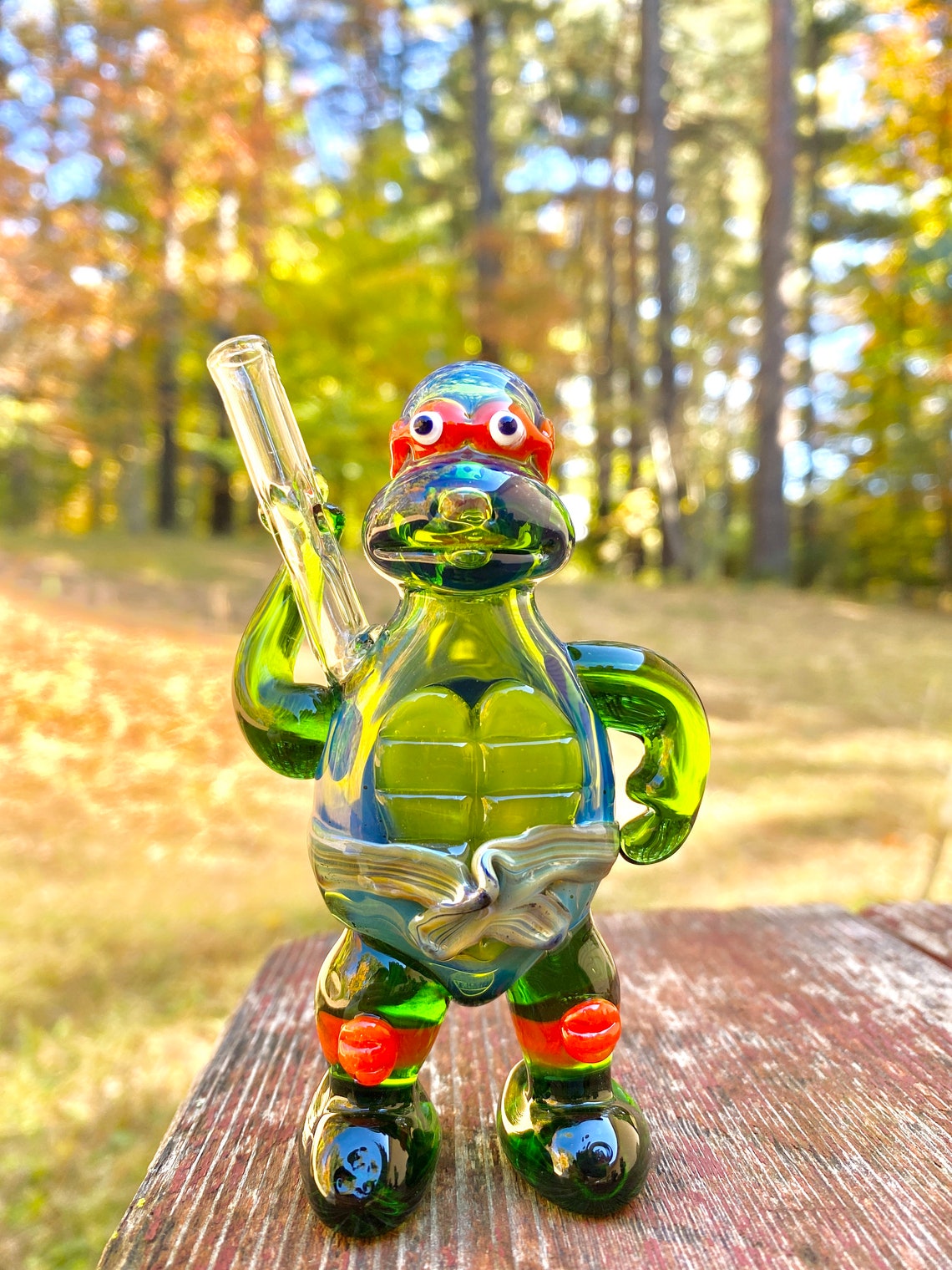 Glass Ninja Turtles Pipe Hand Made Pipe Etsy