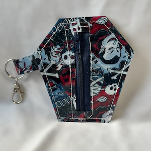 Clear Vinyl Zippered Coin Wallet, Gift, Money, Handmade, Sewing