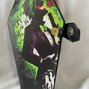Cartera de ataúd de piel sintética