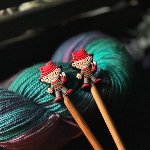 Horror Theme Needle Toppers | Knitting | Gift for Knitter | Knitting Needles | Needle Protector