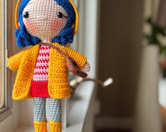 Handmade CORALINE Doll - Miniature Story Friend Gift