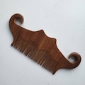 Rustic Hand Hand made wood beard comb