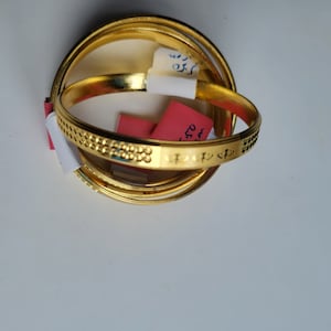 Gold Khanda Kara Kada steel bangle