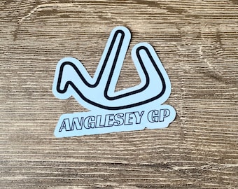 UK Circuit Track Map Holographic Stickers