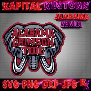 Crimson Tide - High Quality - Football Team, Svg, Png, Jpg, Dxf, Alabama