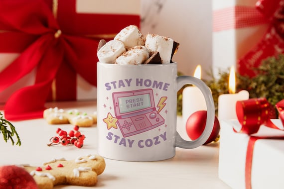 Stay Cozy Mug, Cozy Drinkware, Hot Chocolate Mug, Coffee Mug, Cozy Winter  Day Mug