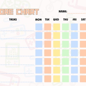 Chore Chart for Gamers!