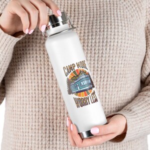 Camp More Worry Less Camper Tumbler, Camping Travel Hiking Cup Tumbler, Gift for Glamping Camper Camping Lovers, Tumblers for Camping