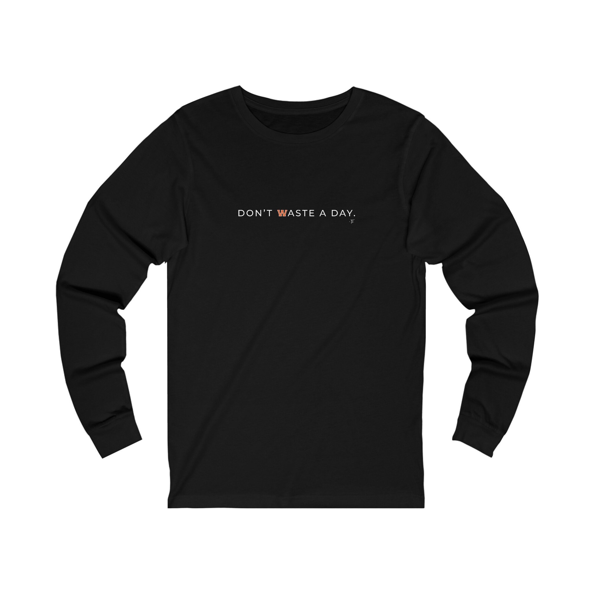 ★23SS★【WOOALONG】★Lettering detail T-shir.t★ Wheelersburg Block W (style 1) - Don't Waste a Day - Adult