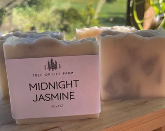 Midnight Jasmine Soap Bar, Vegan Soap Bar, All natural, handmade
