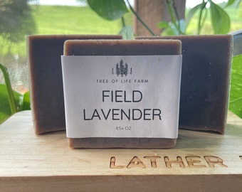 Field Lavender Soap Bar, Lard Soap