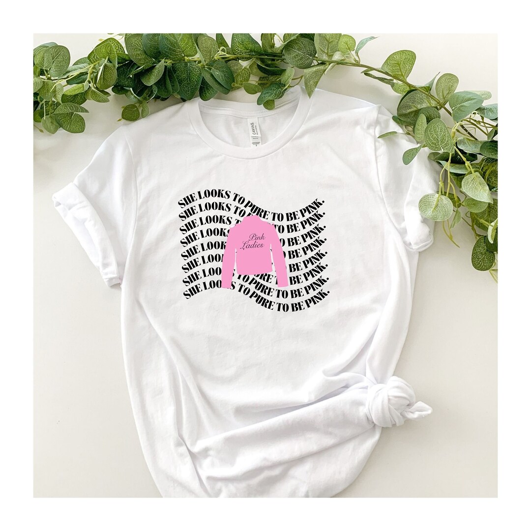 Grease Pink Ladies Grease Shirt Pink Ladies Shirt Rizzo Etsy