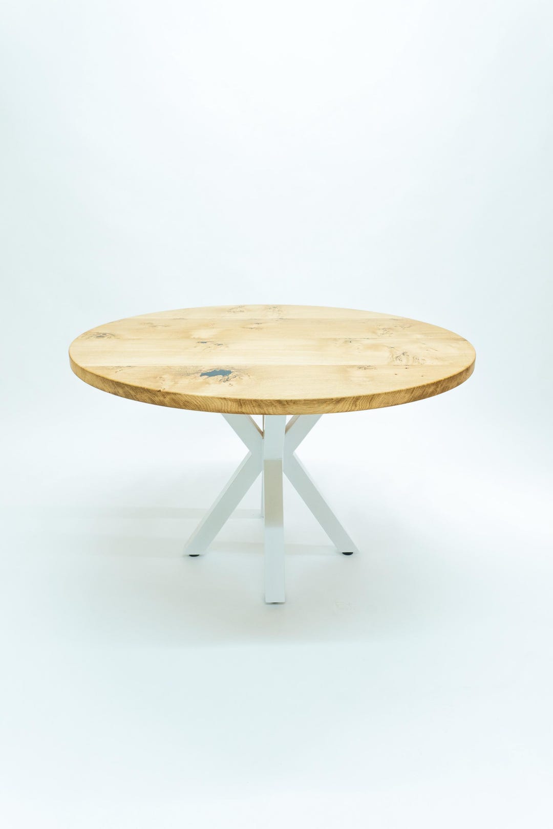 Handmade Solid English Oak Round Dining Table - Etsy UK