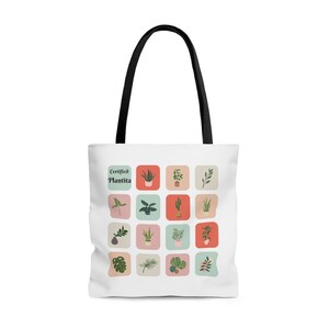 AOP Tote Bag, zertifizierte Plantita, Philippine, Tasche, Pflanzenliebhaber, Alle Gelegenheiten, Geschenk, Familie, Freunde