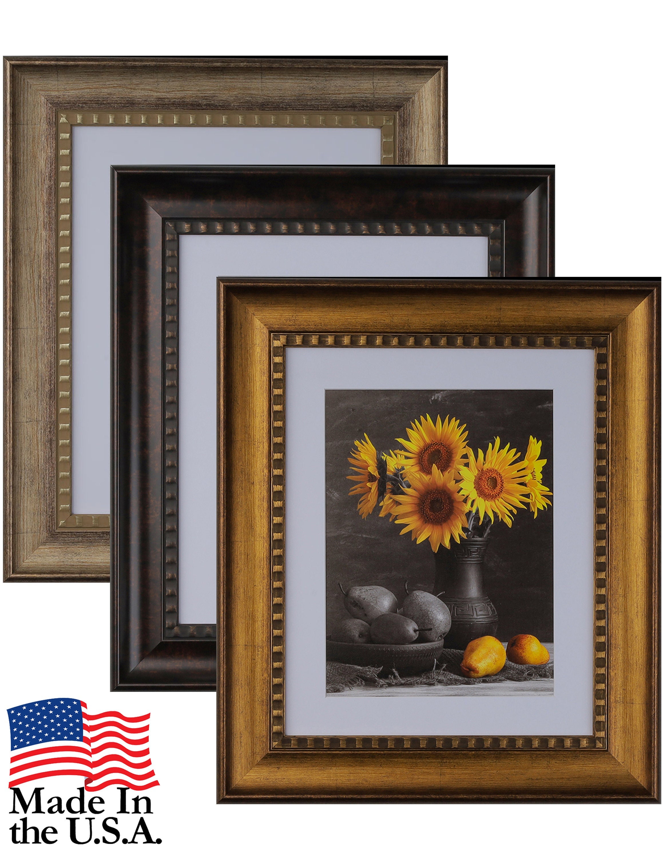 CustomPictureFrames.com 16x24 Frame Gold Bronze Picture Frame