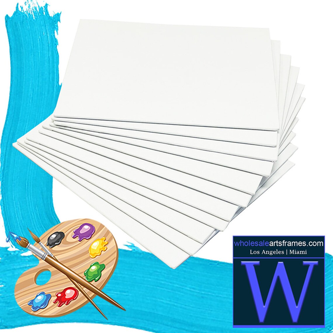 White 6x8 Canvas Panels Professional Artist Quality Acid Free Canvas