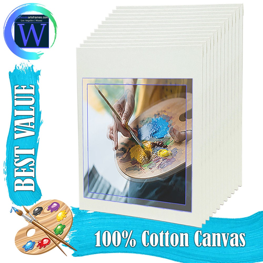 White 11x14 Canvas Panels Professional Artist Quality Acid Free Canvas