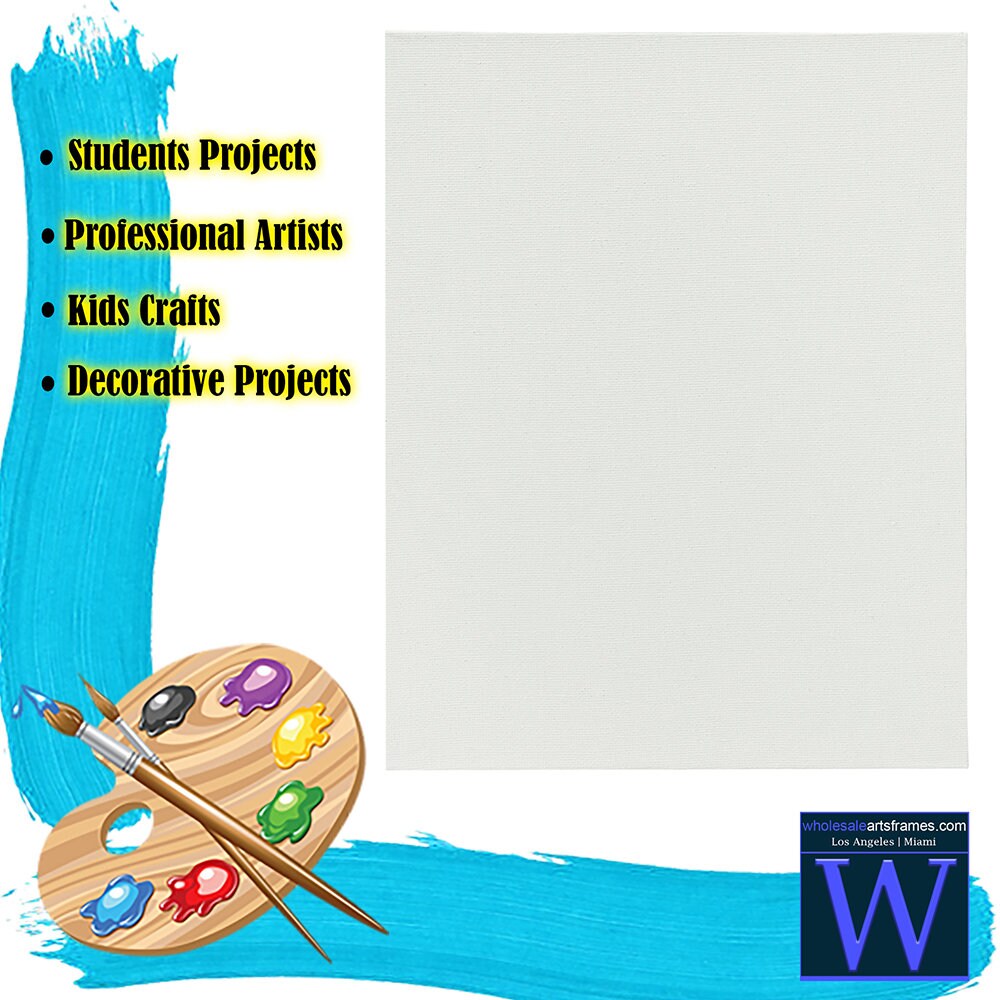 White 6x6 Canvas Panels Professional Artist Quality Acid Free Canvas