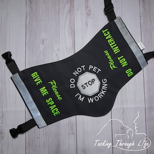 Custom Dog Vest, S&R vest, butterfly vest, custom cape, custom embroidered, dog gear, custom dog, dog vest, adjustable straps