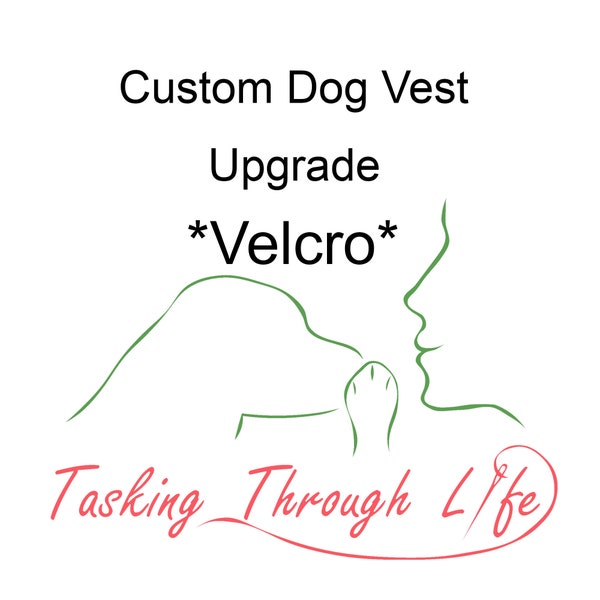 Velcro Upgrade, Custom dog vest add-on