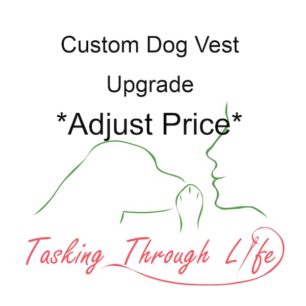 Adjust Price for Dog Vest Order