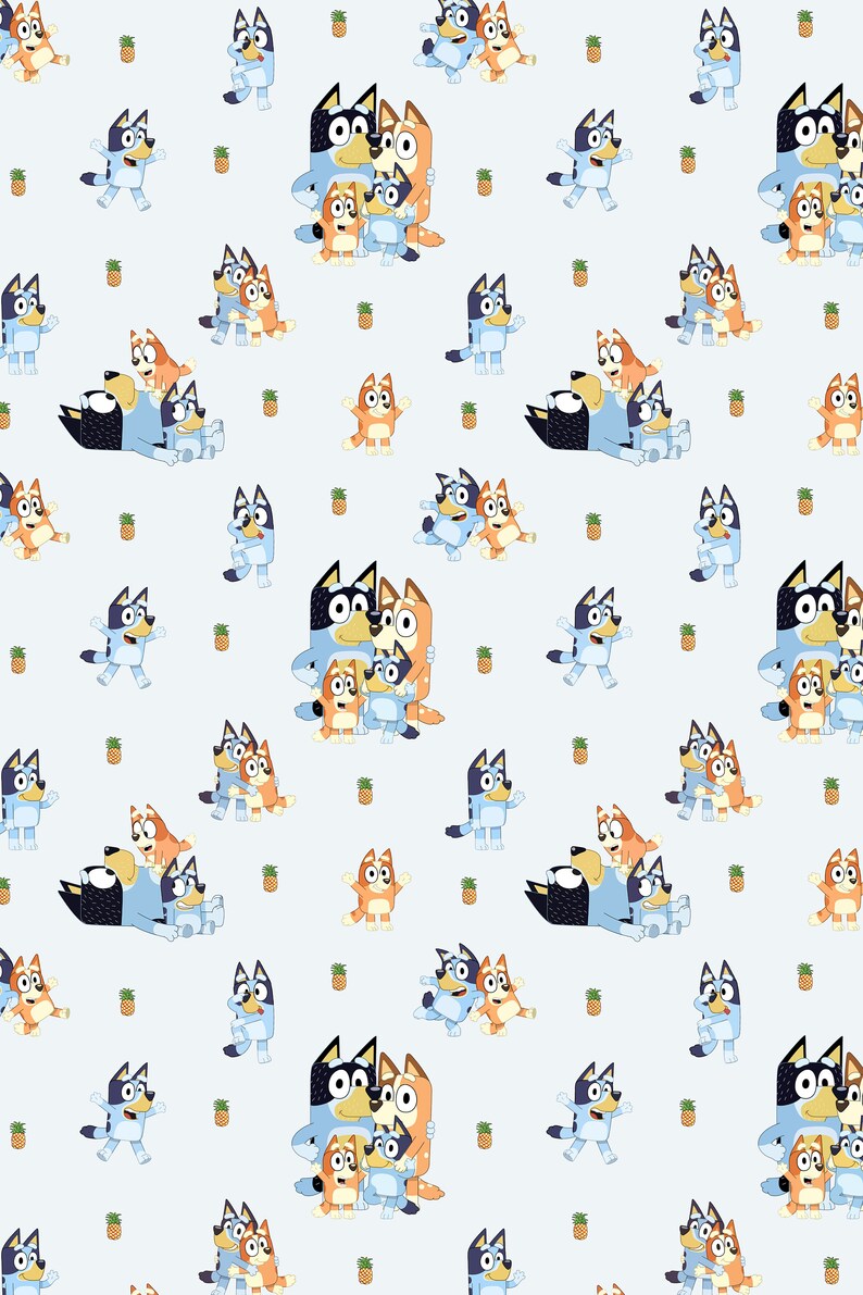 Bluey Gift Wrapping Paper Bluey Gift Wrap Bluey Wrapping Etsy Canada