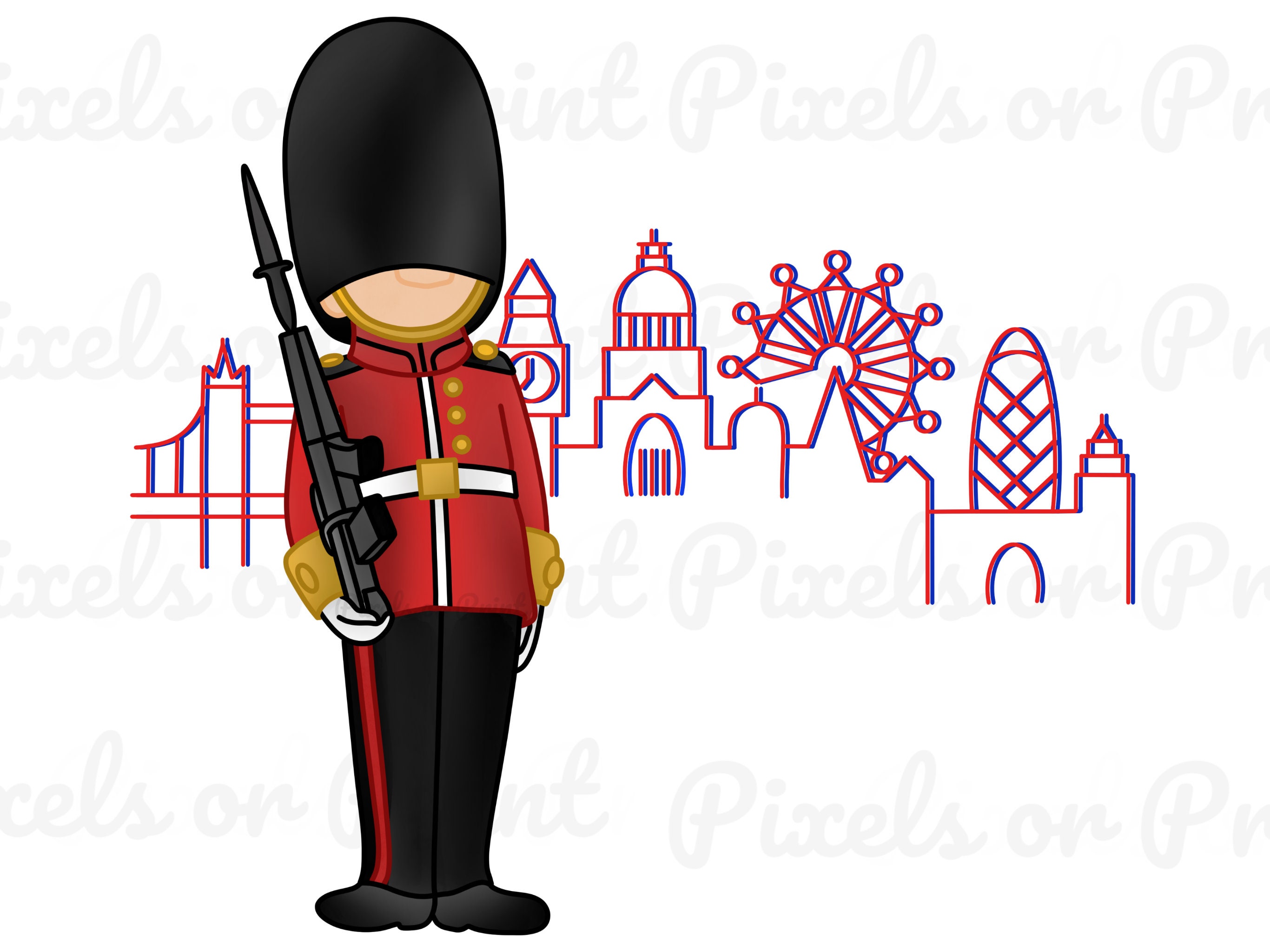 Us Embassy London Guards Clipart