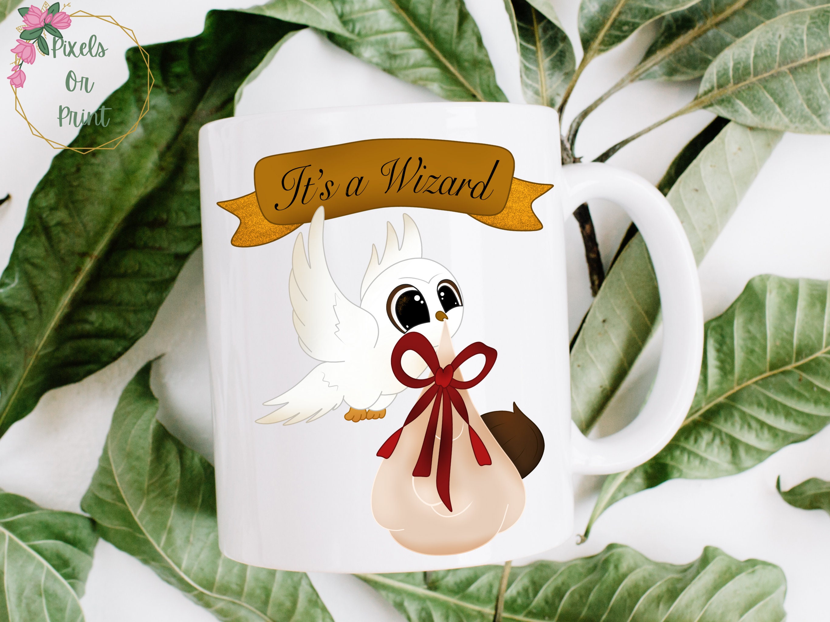 Wizarding Baby Shower Clipart: Watercolor Magic School PNG (digital ...