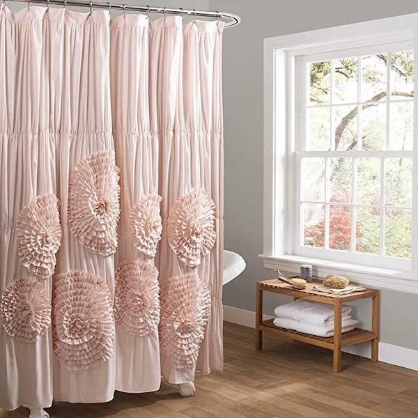 Ruffle Shower Curtain - Etsy