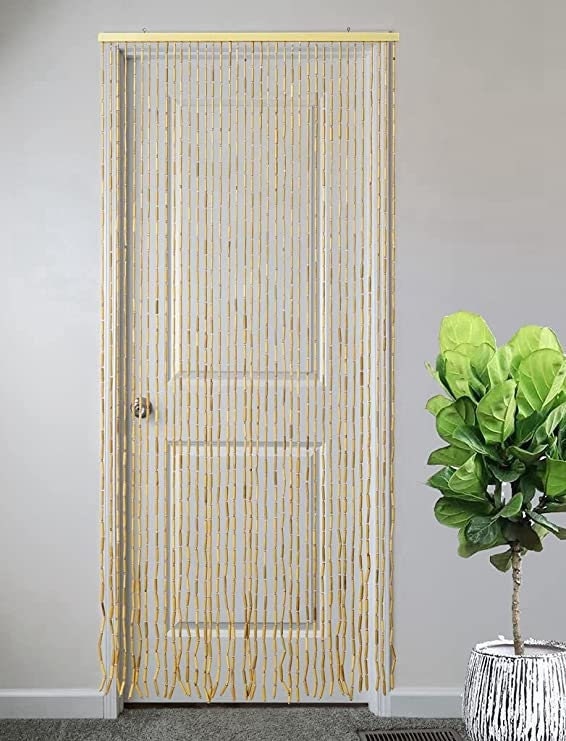 Bamboo Beaded Door Curtain - Serenity Zen Meditation Scene - Decorate With  Bamboo