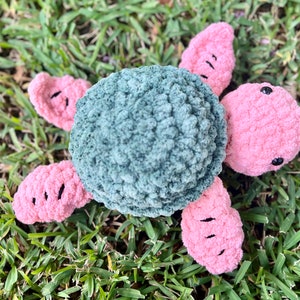 CROCHET PLUSH- Watermelon Turtle | Amigurumi Turtle | Turtle Plushie