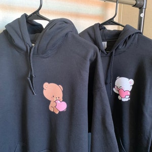 Bears Inspired | Matching Custom Couple Hoodies | TWO Hoodies Included | Matching Bears | Personalize With Initial
