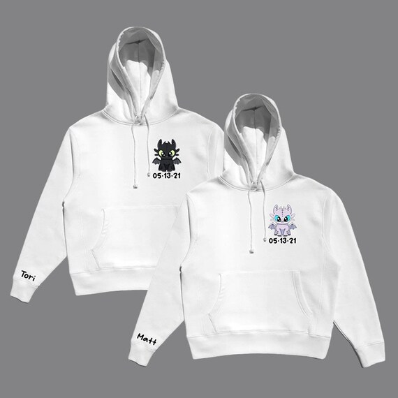 Matching Custom Couple Hoodies TWO Hoodies Included - Etsy.de