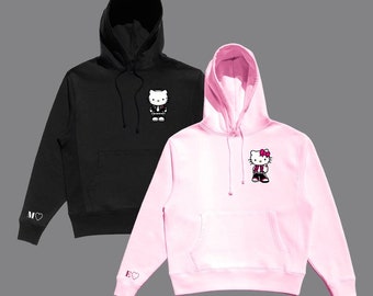 Matching Custom Couple Hoodies | TWO Hoodies Included | Matching Kitties Inspired | Personalize