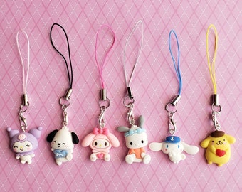Kawaii Animal Phone Charm, Japanese Trinket Accessories