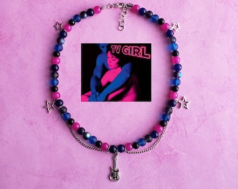 TV Girl Necklace Beaded TV Girl Jewelry Who Really Cares Album Necklace  French Exit Bracelet TV Girl Shirt Tv Girl Merch 
