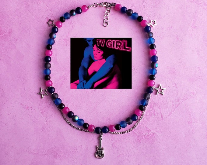 TV Girl Necklace Beaded TV Girl Jewelry Who Really Cares Album Necklace French Exit Bracelet TV Girl Shirt Tv girl Merch