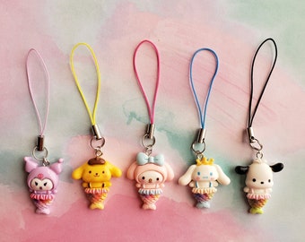 Cute Kpop Character Phone Charm: Sea Animal Mermaid Accessory