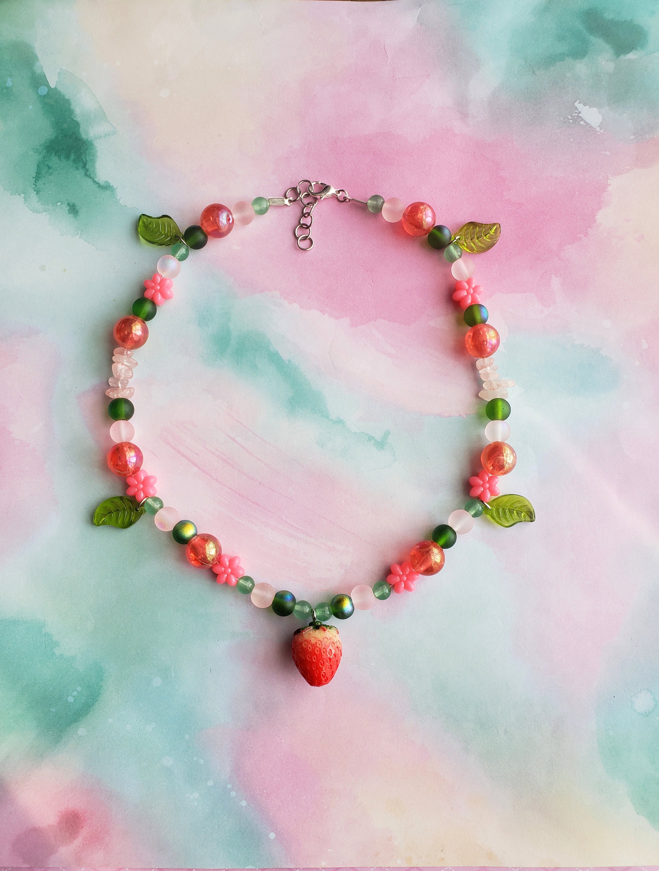 Strawberry Beads Handmade, Original Strawberry Beads