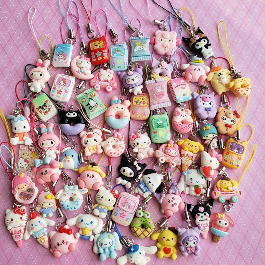 Cute Phone Charms Kawaii Japanese Keychains Gotochi Phone Strap Kawaii