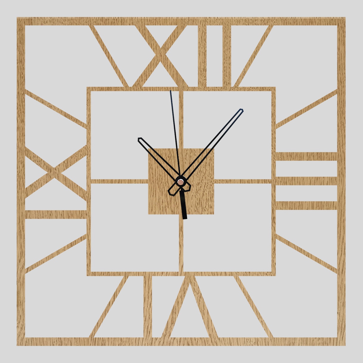 Wall Clock Roman Numbers 3 Designs - SVG Digital Download - Perfect for ...