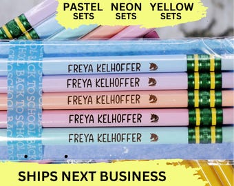 Personalized #2 Ticonderoga Pencils, Engraved Name, Teacher Gift