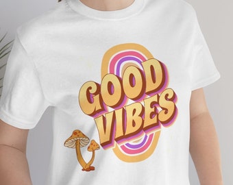 Good Vibes Jersey Unisex Camiseta de Manga Corta