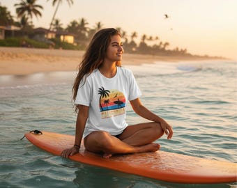 Camiseta del atardecer en California