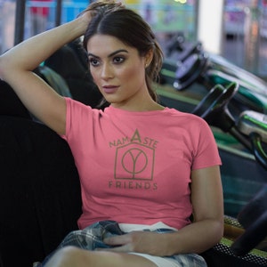 Namaste Friends t-shirt, Yoga Greeting